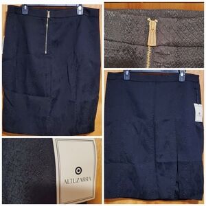 ALTUZARRA BLACK ELEGANT FASHION WOMEN SKIRT PLUS SIZE